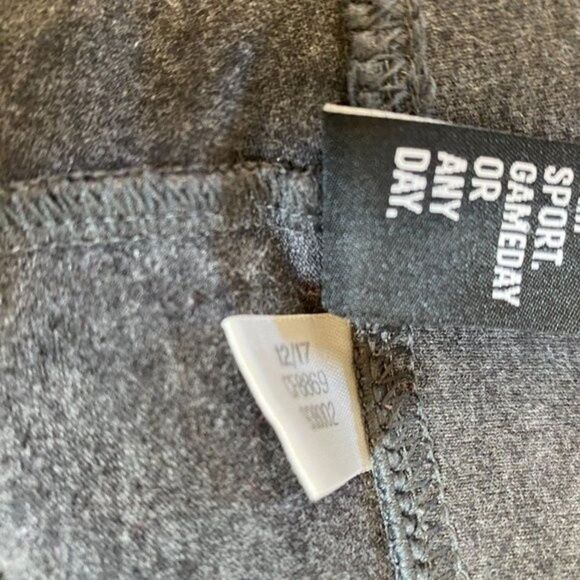 Adidas Essentials Linear Grey  Leggings with Red Logo - Picture 5 of 6